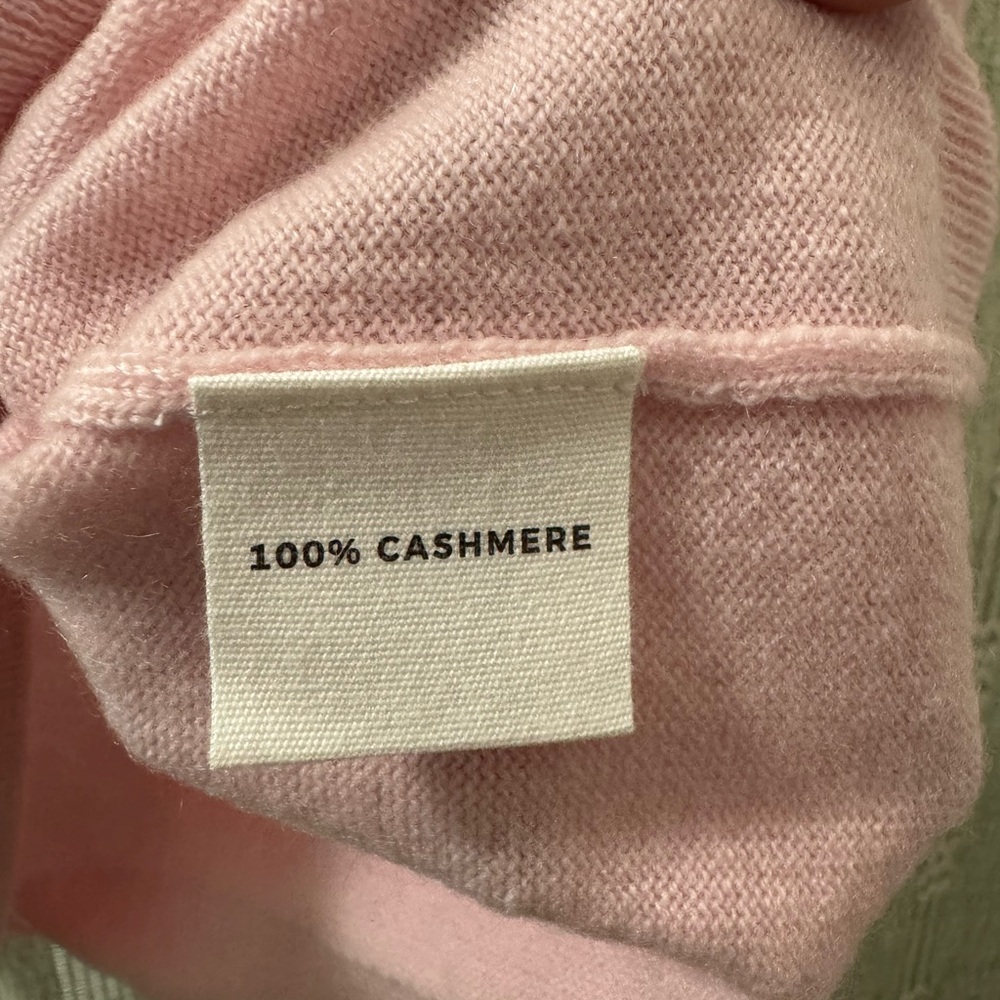 Lingua Franca Pink Cashmere Sweater with Embroidery - Picture 4 of 4